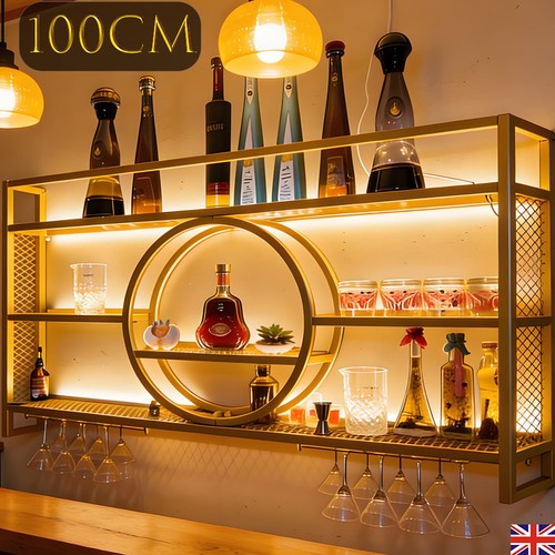Tier bar shelves wall - 3-tier,