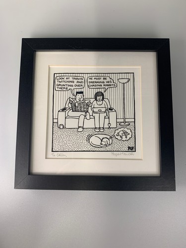 Framed signed off the - signed, “off