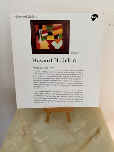 Howard hodgkin 1996 - hodgkin,