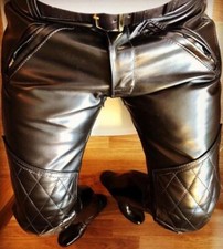 Men's Real Leather Pant Punk