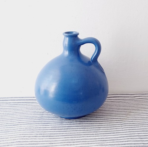 Vintage hand thrown - thrown, blue