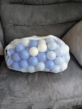Ball Pit Balls Approximately 100 Blue and White Balls