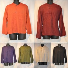 Grandad shirt collarless Hippy