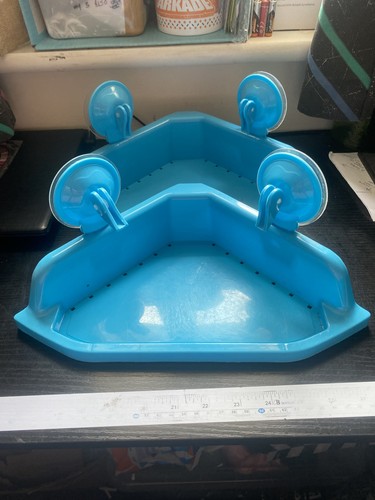 Blue corner shower - blue,