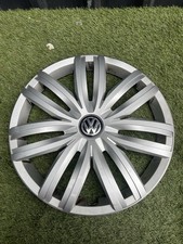 Genuine Vw Caddy Passat Golf Wheel trims x1 16” 2K5601147 (Small scratch)