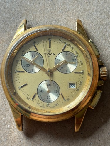 Vintage cyma 4892 quartz - vintage, gold