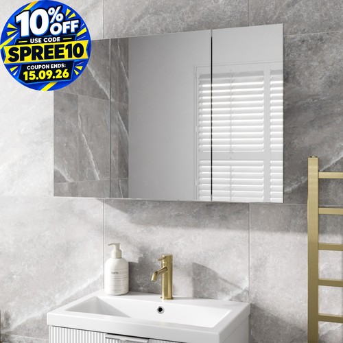 Triple door bathroom mirror - triple,