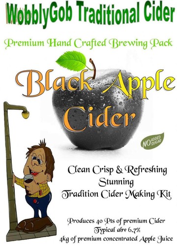 Wobblygob black apple cider - wobblygob,