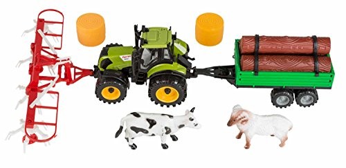Toys idena straw tractor set - tractor,