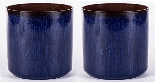 Ocean blue glazed - glazed, cylinder