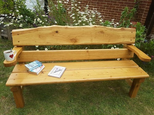Sussex oak garden bench - oak,