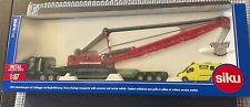 siku 1-87 1834 Heavy Haulage transporter with excavator and service vehicle