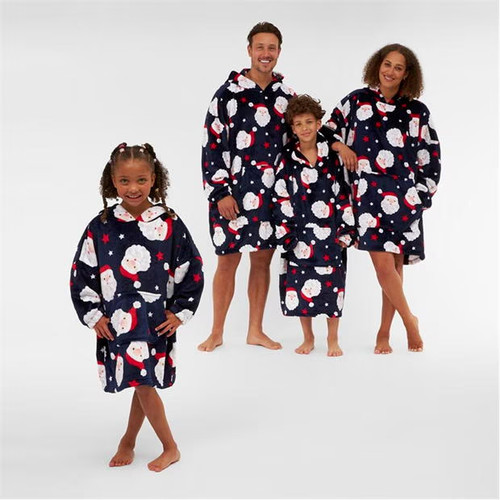 Santa snuggle blanket hoodie - santa,