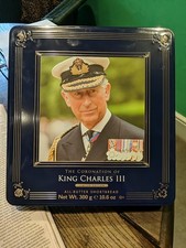 King Charles Coronation Walkers Shortbread Biscuit  Tin