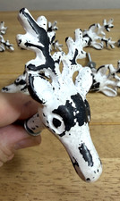 9x Vintage Cast Iron Deer Stag