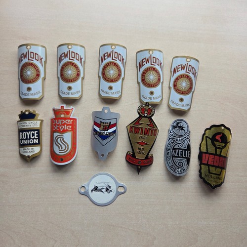 Vintage bicycle head badges - bicycle,