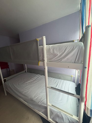Ikea bunk bed grey white - ikea,