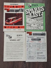 Classic Mini Sport Performance Parts Catalogue Brochure 1980s Mini spares