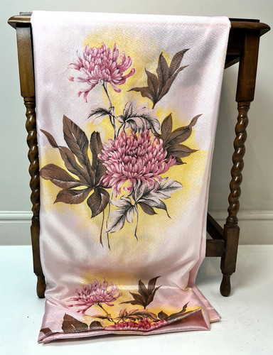 Vintage floral curtains pink - vintage,