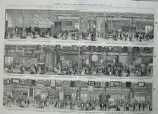 Old Antique Print 1852 Great