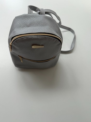 Grey faux pebble leather mini - pebble,