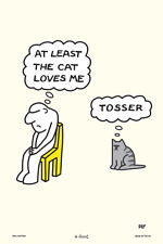 Lamont TOSSER tea towel CAT Cats novelty Tea Towels funny humour joke gift