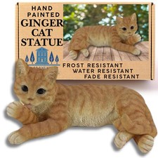 Ginger Cat Ornament Statue