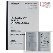 Triumph 1955 Terrier 150cc OHV. Tiger Cub T20 200cc OHV Parts Book