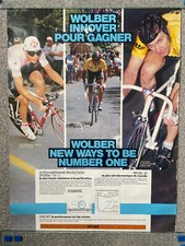 Original 1990 Wolber French cycling poster Jeannie Longo/Tony Doyle