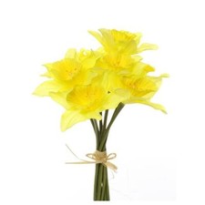Yellow Narcissus Daffodil Bundle / Bunch 20cm Artificial Silk Flowers
