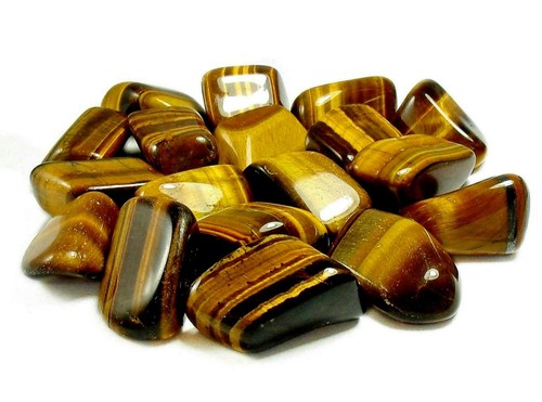 Golden tiger eye - eye, tumbled