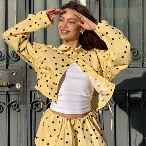 Zara gathered polka - zara,