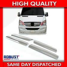4 PIECE FRONT GRILL COVER S.STEEL FOR MERCEDES SPRINTER W906 CHROME (2006-2013)