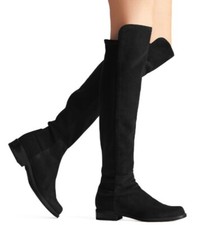 RRP£750 VGC Stuart Weitzman 5050 Suede Black Boots US9/UK6.5/EU395