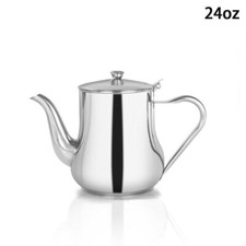 Stainless Steel Teapot Tea Pot Boil Kettle & Filter Container Coffee Milk UK