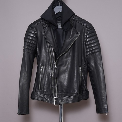All saints leather jacket - leather,
