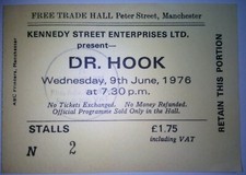 DR. HOOK Concert Ticket /