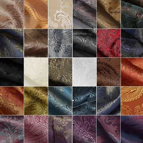 Paisley jacquard dress lining - paisley,