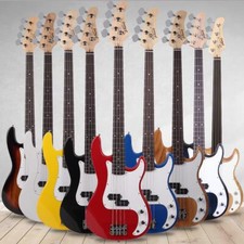 Glarry Electric GP Bass Guitar Full Set with Pickguard Bag Strap Cable Kit