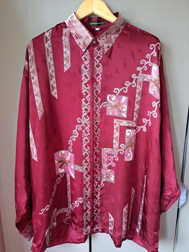 Nordin batik burgundy colour - nordin,