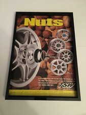TSW ALLOY WHEELS-1996 A4 framed original advert