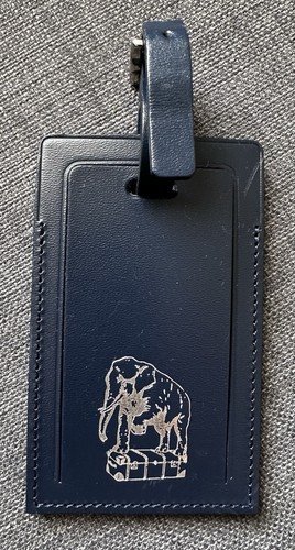 Leather navy blue globe