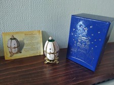 Atlas Editions Faberge Egg Collection - NEST of PEARLS- Trinket Box on Stand