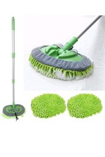 Microfiber Mop Wash Kit Telescopic Car Cleaning Brush large 2 Replacent Header?