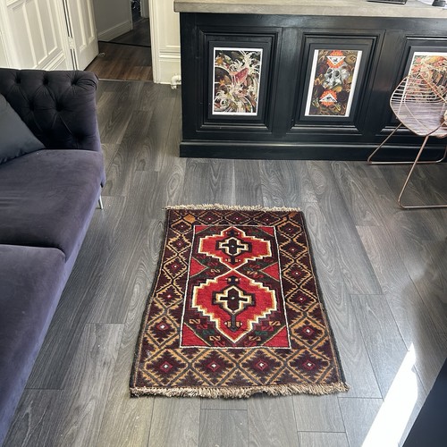 Vintage hand knotted oriental - vintage,