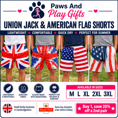 Mens union jack shorts - jack, british