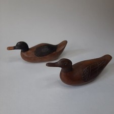 2 x Hand Carved Hard Wood