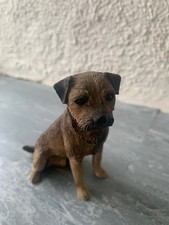 Border Terrier Sitting Resin Figurine