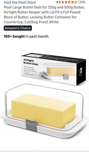 Pisol large butter dish - large,