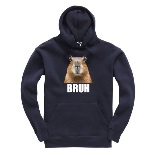 Bruh capybara kids hoodie cute - kids,